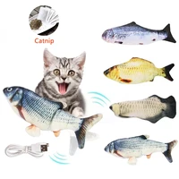 pet soft electronic fish shape cat toy electric usb charging simulation fish toys funny cat chewing playing supplies dropshiping