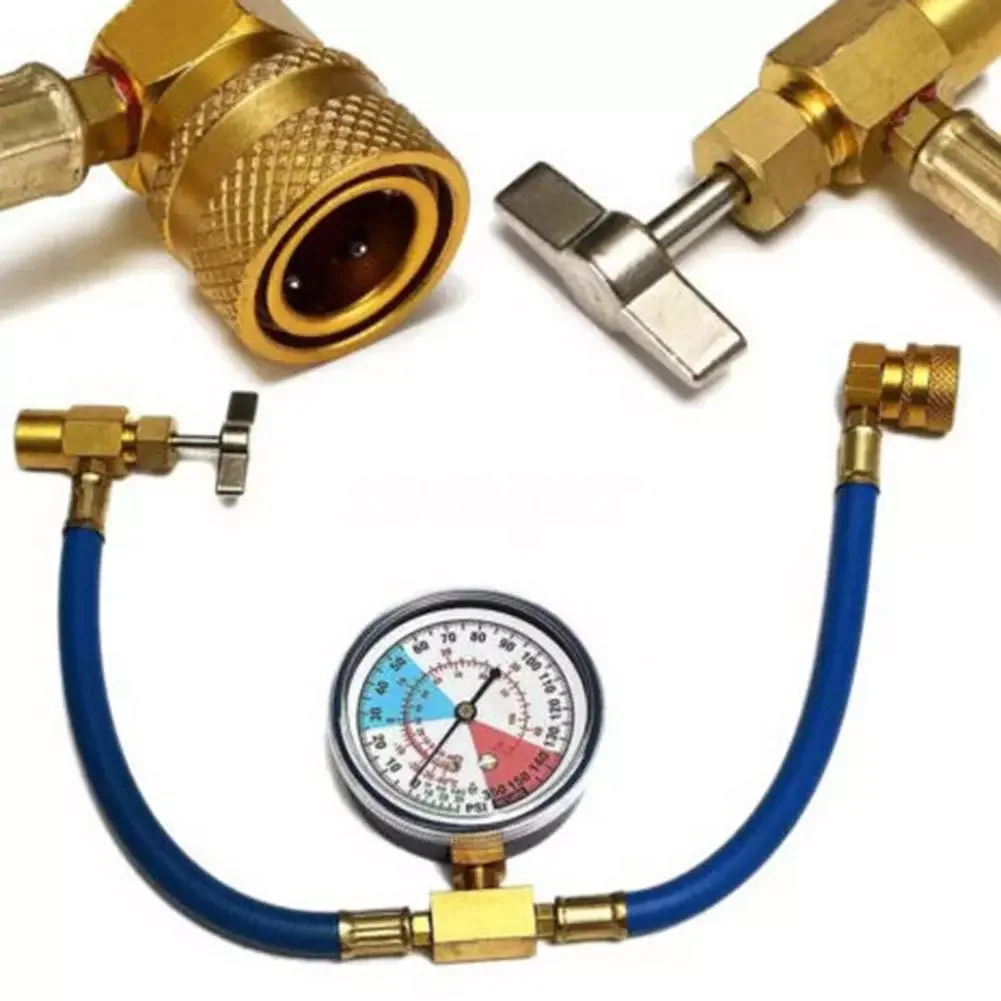 

Accesorios Para Auto R134A Car Air Conditioning Refrigerant Charging Hose Kit Recharge Measuring Hose Gauge Valve Refrigerant Pi
