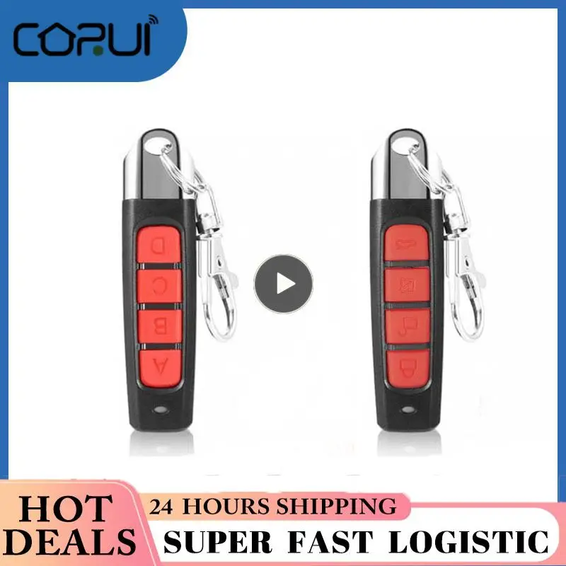 

4 Channe Code Clone Cloning Code Car Key Garage Gate Door Opener Clone Code Duplicatore Clone 12v Battery 433mhz Remote Control
