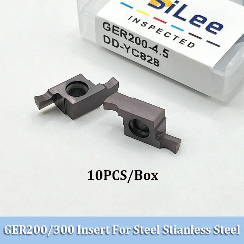 10 шт. GER100 GER150 GER200 GER250 GER300 A B C D карбидные режущие пластины с внутренним пазом