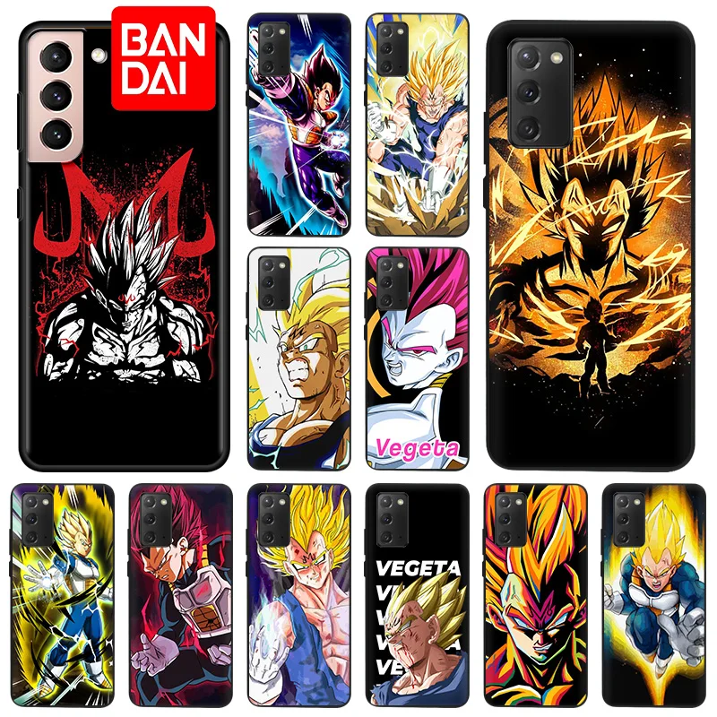 

For Samsung Galaxy S22 Ultra 5G S21 Plus S20 FE S10 Note 20 10 Lite 9 8 Case Anime Vegeta Dragon Ball Soft Cover Funda Coque