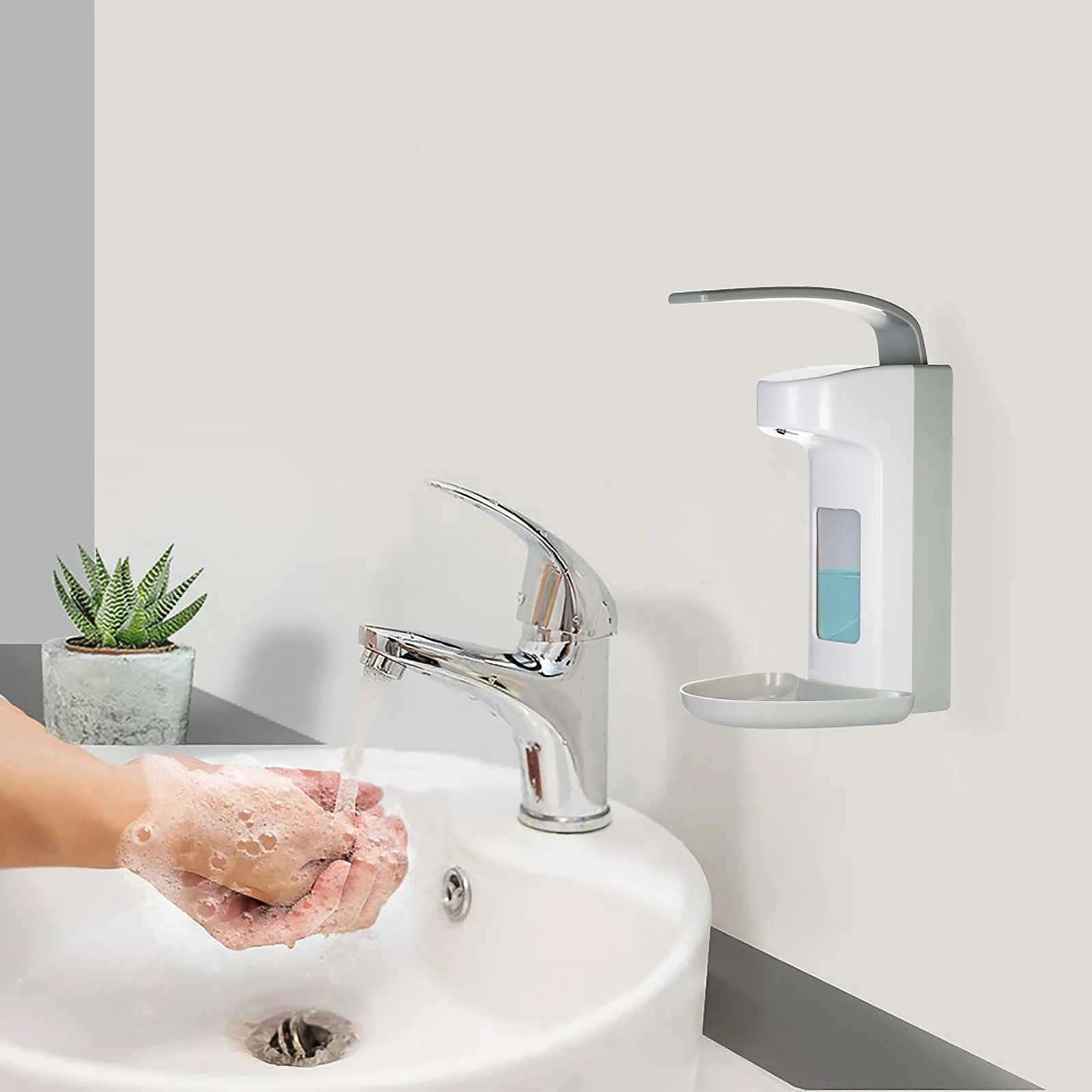 

Manual Soap Dispenser Hotel Bathroom 1000ml Wall Mounted Liquid Soap Pump ABS Plastic Hand Sanitizer Shampoo Bottle For Home