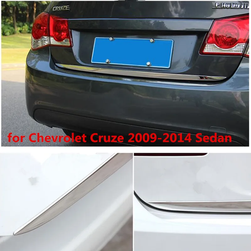 

Для Chevrolet Cruze 2009-2014 Седан, хромированный задний багажник, задняя дверь, отделка кромки багажника, молдинг, украшение, полоса