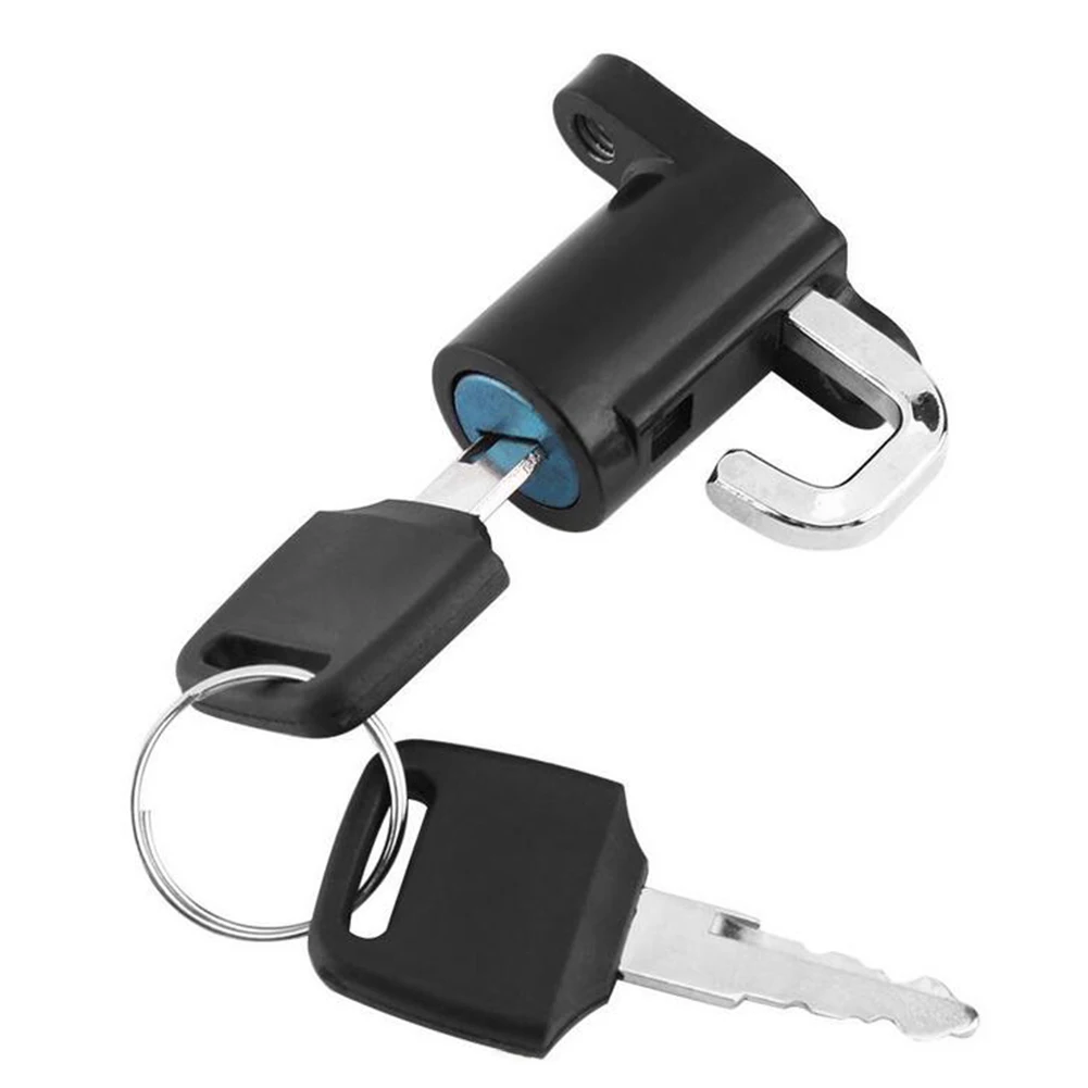

Motorcycle Helmet Lock Universal Motorbike Bike Helmet Lock CarStyling Hanging Hook Helmet Lock Hook With 2 Keys