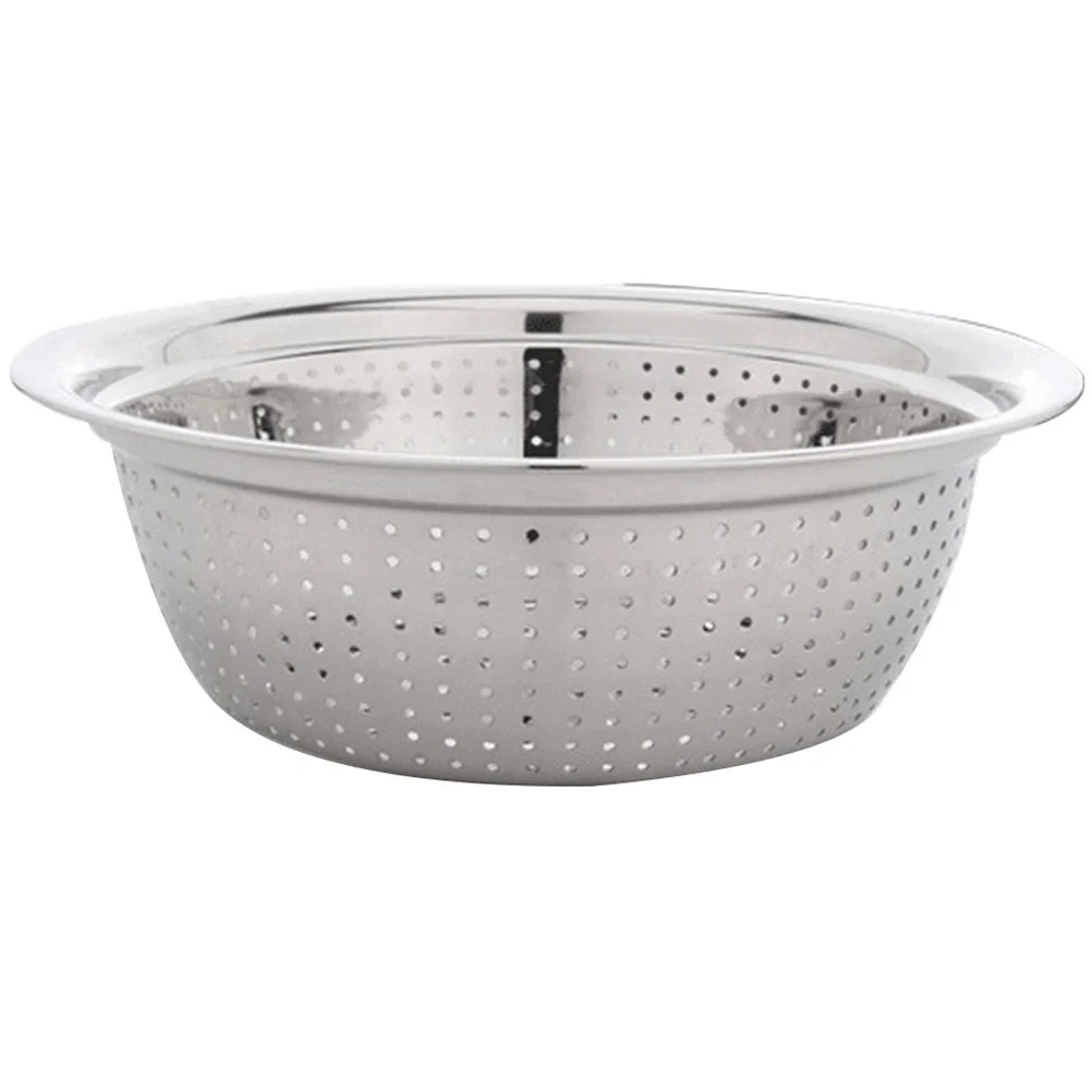 

Strainer Rice Bowl Colander Washing Bowls Fruit Spaghetti Vegetable Basin Steel Stainless Mesh Basket Saladpasta Cleaning