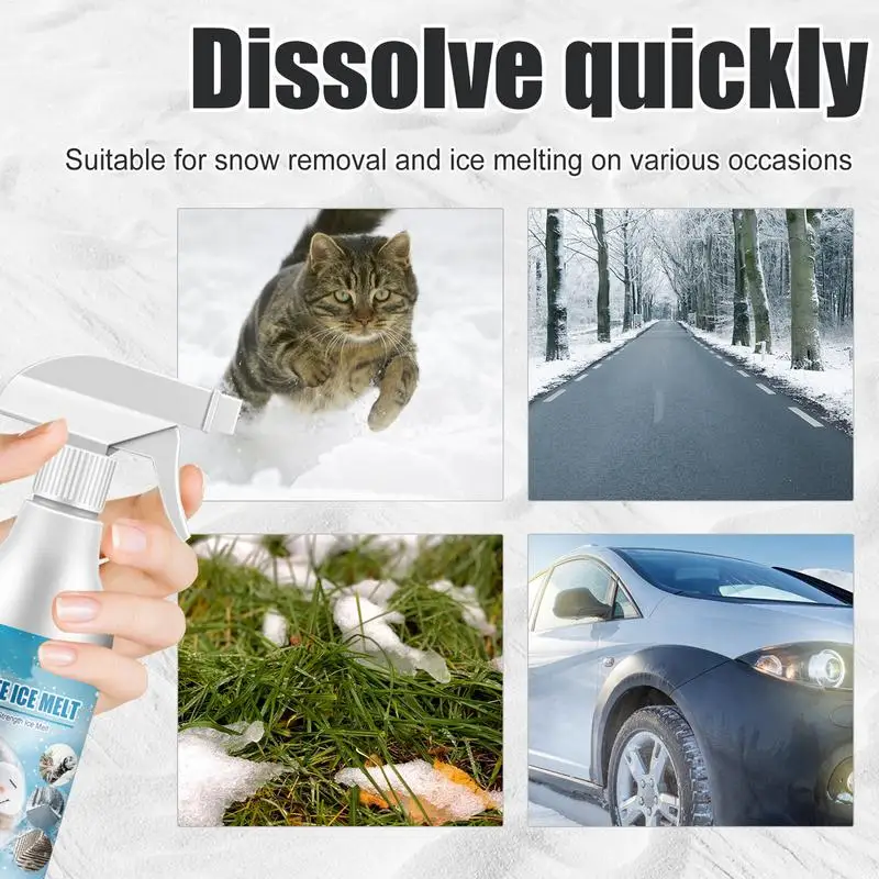Безопасный для домашних животных спрей удаления снега удаление формула