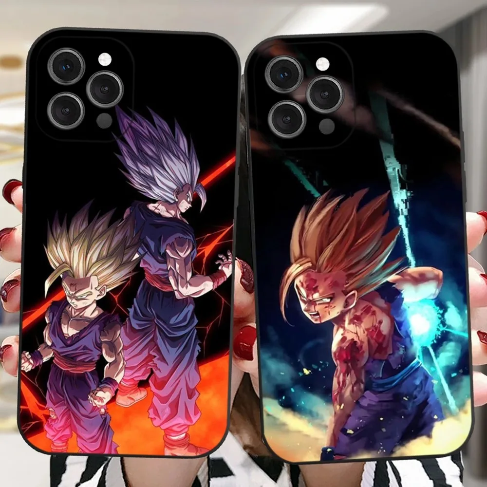 Чехол для телефона с аниме D-DragonS Goku B-BallS iPhone 16 15 14 13 12 11 Plus Pro Max XR XS X 7 8 SE Mini мягкий