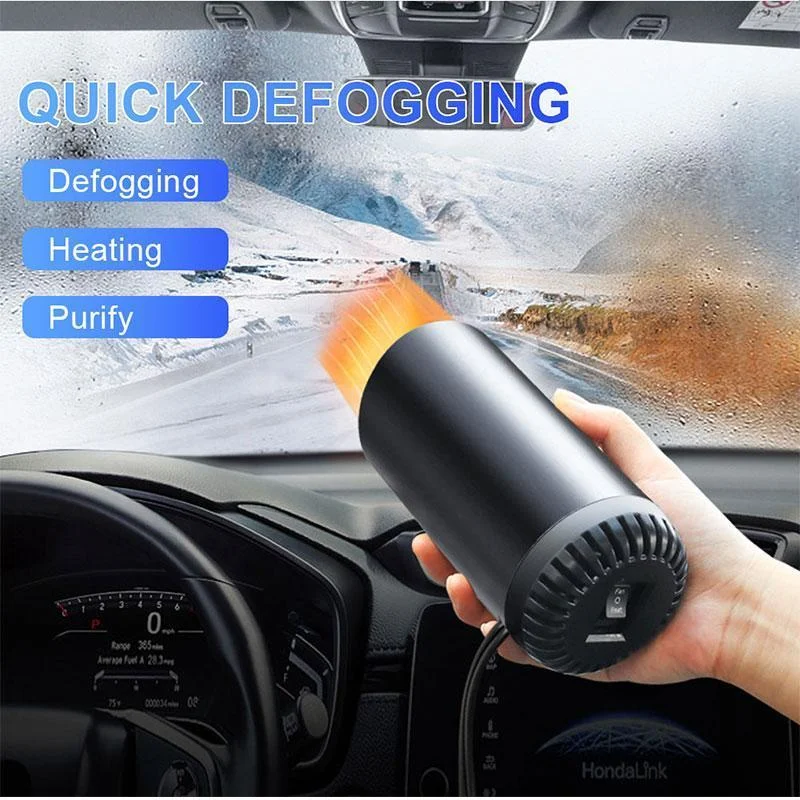 

12V Heater for Auto Car Heater Cup Shape Car Warm Air Blower Electric Fan Windshield Defogging Demister Defroster Portable Car A