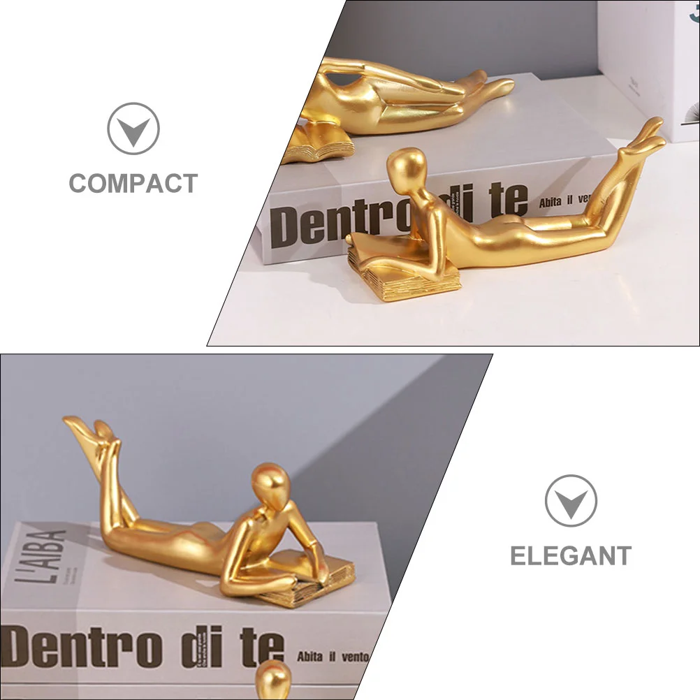 Абстрактная фигура статуя домашний декор фигурка для чтения ремесло нежный