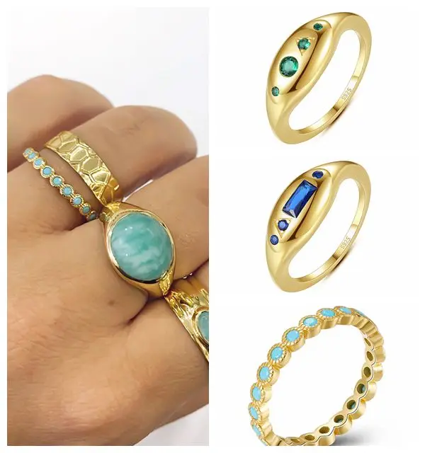 

Женское Обручальное кольцо с покрытием 24-каратным золотом и серебром