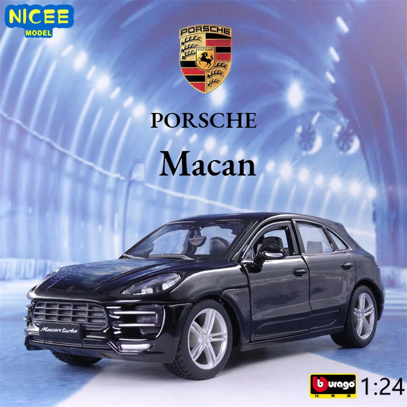

Bburago 1:24 Porsche Macan SUV гоночный автомобиль из сплава роскошный автомобиль литые модели автомобилей Коллекция игрушек подарок B801