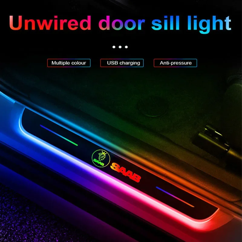 НОВЫЙ индивидуальный светодиодный светильник для накладки на дверь автомобиля