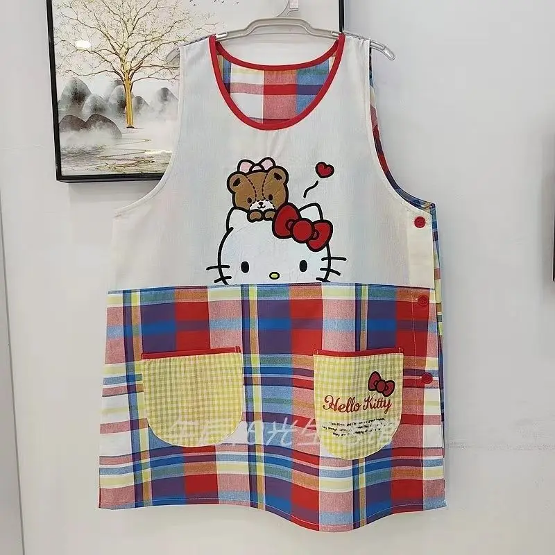 Miniso Hello Kitty фартук из полиэстера и хлопка для взрослых женский мужской домашний