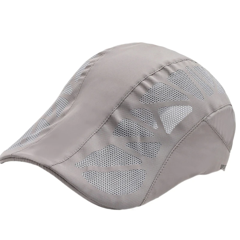 Уличный сетчатый берет дышащая плоская шапка защита от солнца для бега и