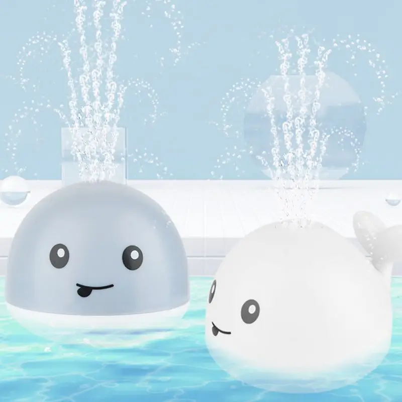 

Baby Electric Bath Tub Toys Whale Water Sprinkler Pool Toys with Music Light for Toddlers Infants Whale Water Sprinkler Pool Toy