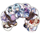 Игровой 3D-коврик для мыши Genshin Impact, коврик для мыши Keqing Ganyu Xiao Zhongli Eula Qiqi, коврик для мыши, реквизит для косплея, коврик для мыши