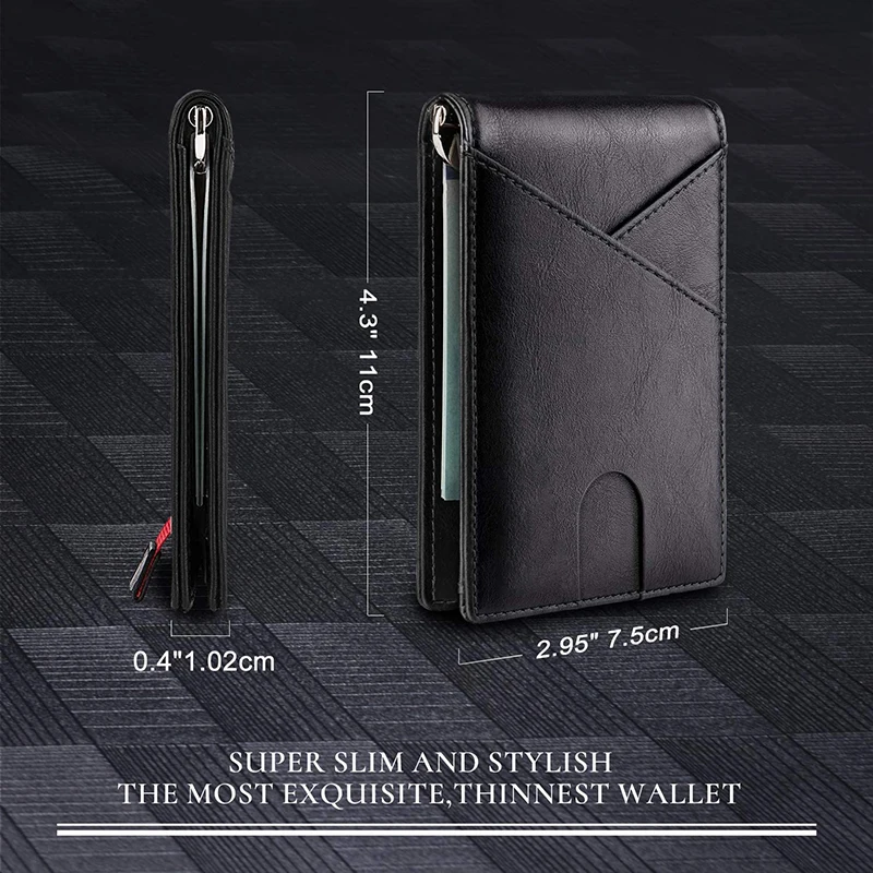 Carbon Fiber Rfid Men Wallets Money Bag Slim Thin Card Man Wallet Luxury Male Small Short Purse Bi-fold Vallet Billfold