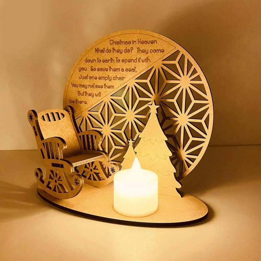 

Рождественское украшение для памятного стола, украшение для свечи, рай, подсвечник с веселым памятью, держатель для свечи в O7r5