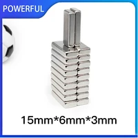 10300pcs 15x6x3 mm block strong powerful magnets n35 rectangular permanent neodymium magnets 15mm x 6mm x 3mm 1563mm