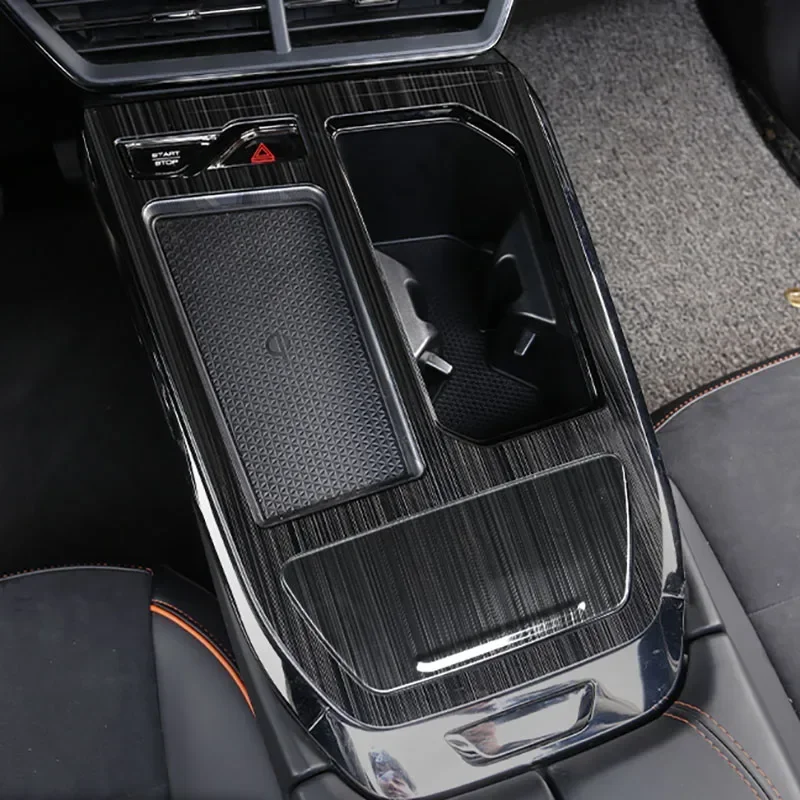 Фото Черный для Haval F7 2024 2025, стеклянная панель переключателя, центральная накладка шестерни управления XY №1