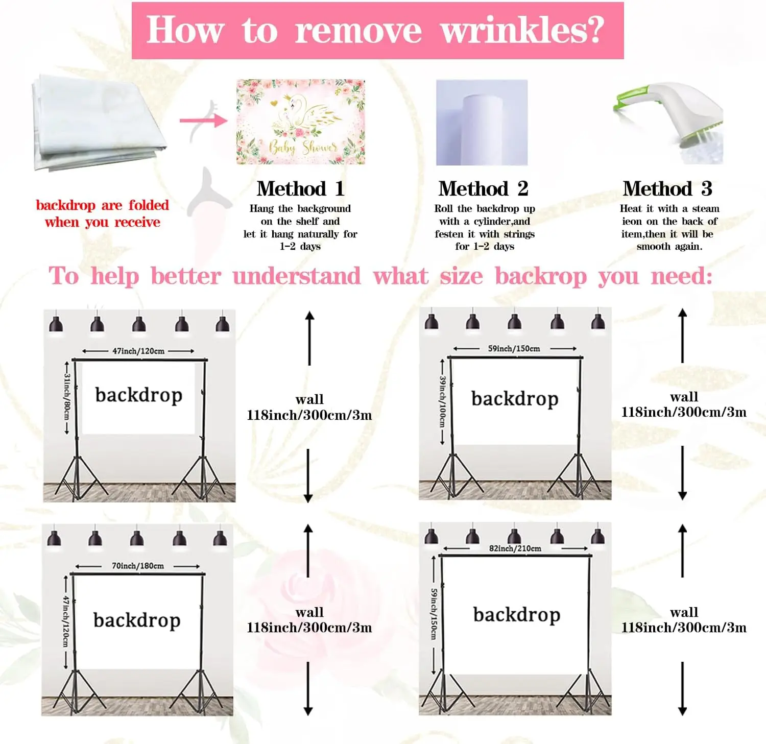 Sursurprise 5x3 фута Белый лебедь розовый цветочный фон детский душ фотография для