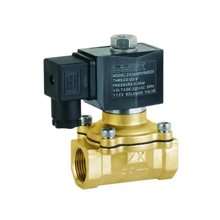 

ZX-200-50 safety adjustable relie liquid gas high pressure water heater diesel fuel oil control variable brass solenoid valve