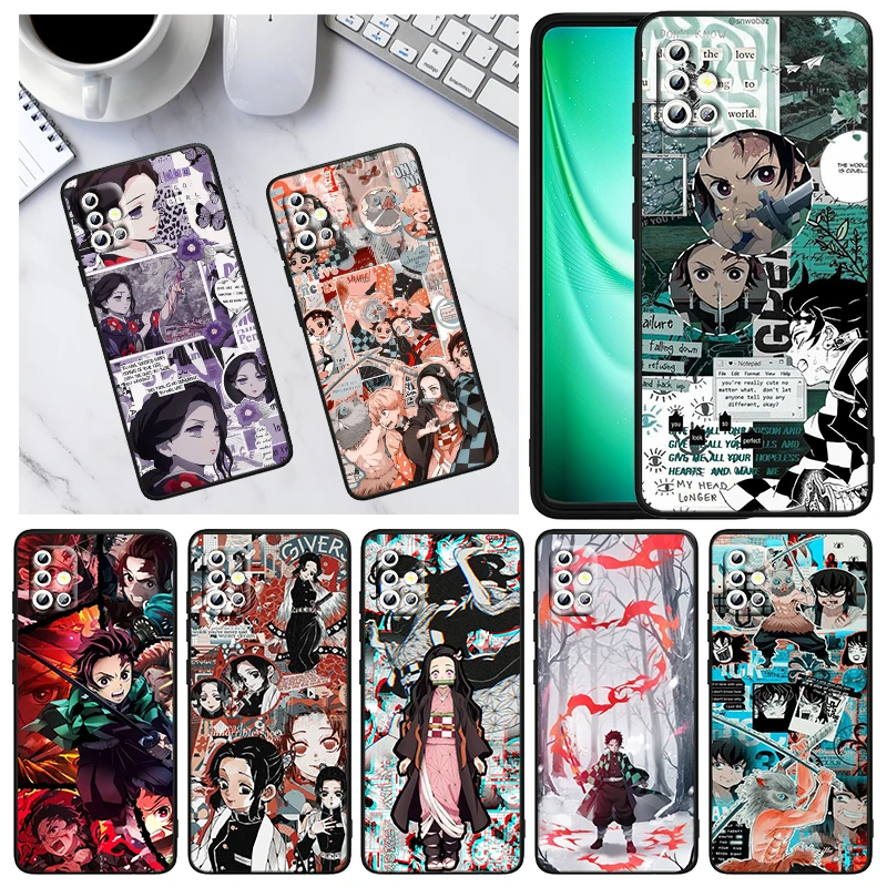 

Kimetsu No Yaiba Demon For Samsung A73 A72 A71 A53 A52 A51 A42 A33 A32 A23 A22 A21S A13 A12 A03 A02 S A31 Black Phone Case