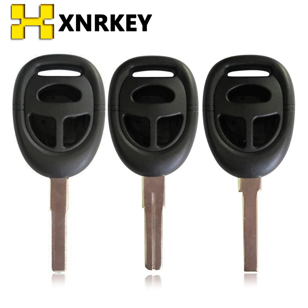 

XNRKEY 3Button Smart Remote Car Key Case for SAAB 9-3 9-5 93 95 3 Buttons Replacement Key Shell Housing With 3 Types Uncut Blade