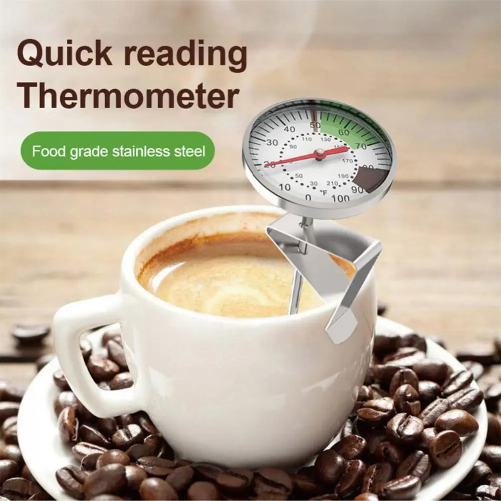

Stainless Steel Probe Thermometer 0-100 °C Milk Coffee Thermometer Instant Read Thermometers Barbecue BBQ Cooking For Kitchen