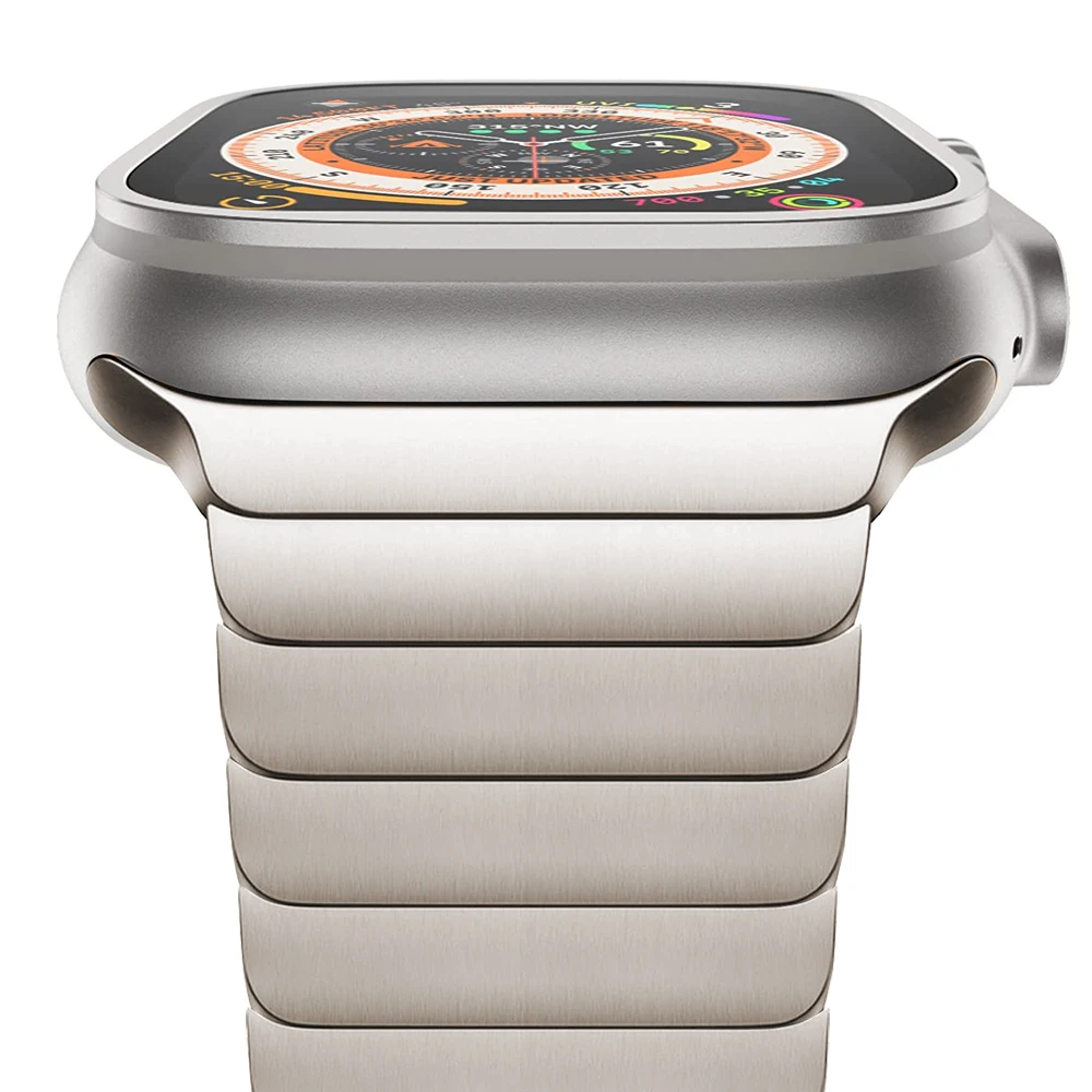 

Ремешок Correa из нержавеющей стали для Apple Watch Ultra band 49 мм 8 7 6 5 4 se 45 мм 41 мм 44 мм 40 мм, регулируемый браслет для iwatch 3 42 мм 38 мм