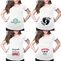 spain baby loading print summer maternity t shirts specialized funny pregnant women tops tees clothes pregnancy wear clothing