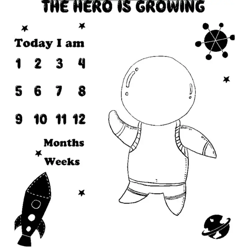 

Детское одеяло для фотосъемки новорожденных, тканевый фон для младенцев, ежемесячный рекорд роста, реквизит для фотосъемки