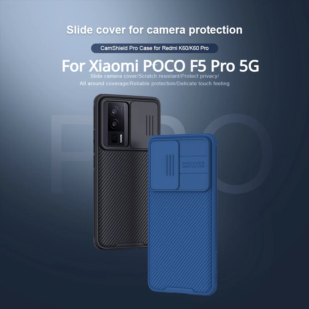 

POCO F5 PRO 5G Case Original NILLKIN CamShield Slide Protection Camera Lens Privacy Cover For Xiaomi POCO F5 PRO 5G Phone Funda