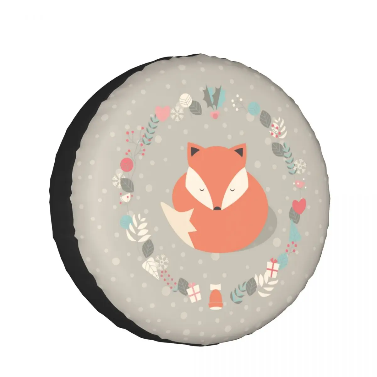

1pcs Universal Car Spare Tire Covers Case Auto Wheel Tires Winter Fox Vehicle Tyre Waterproof Polyester Bag