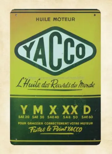 Yacco Масляная металлическая жестяная вывеска для домашнего бара клуба магазина