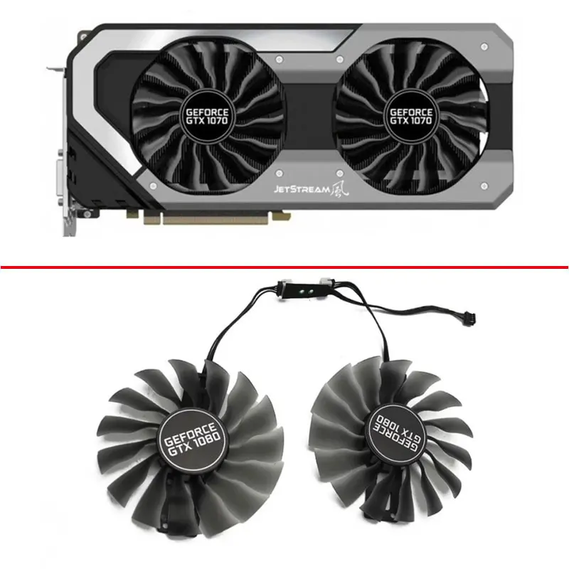 

3 PCS Palit Gtx 1070 1070 Ti GTX 1080 1080 Ti Graphics Card Replacement Fan GAA8S2U 95MM 4PIN DC 12V GPU Cooling Fan