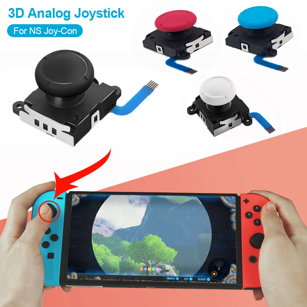 

4 шт./упаковка, аналоговые 3d-стики для джойстика Switch Joy-Con
