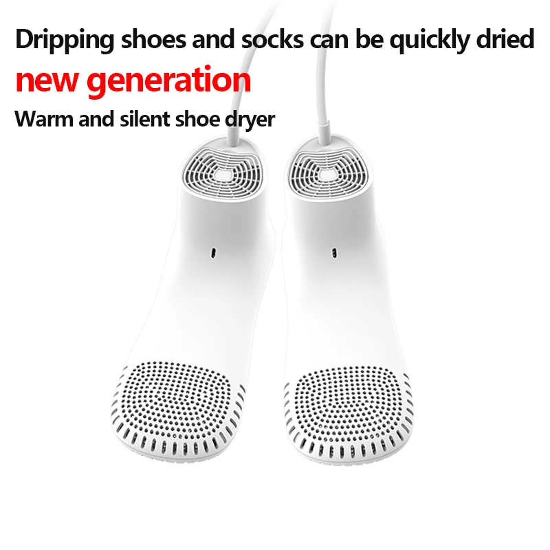 

Shoe Dryer Warm Air Mute Timing Temperature Dry Deodorization Sterilization Dehumidifier Waterproof Portable Shoe Heater Winter