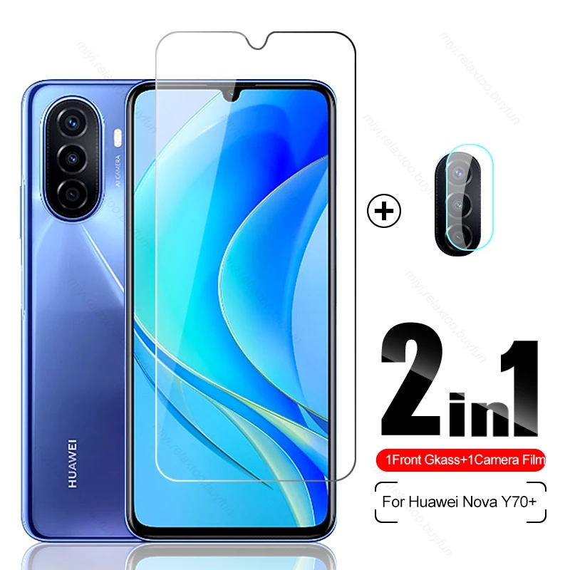 

Стекло для камеры 2 в 1 для Huawei Nova Y70 + Y70 Plus 2022 6,75 дюйма