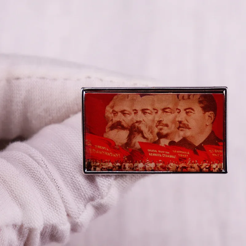 Фото Эмалированная брошь The Four Great Men of marnillлес, брошь на одежду, лацкан, изящный значок, Модная бижутерия, подарок другу №3