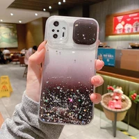 slid protect camera lens glitter phone case on for xiaomi redmi note 10 note 9 7 8 pro max redmi 9 9a 9t bling silicone cover