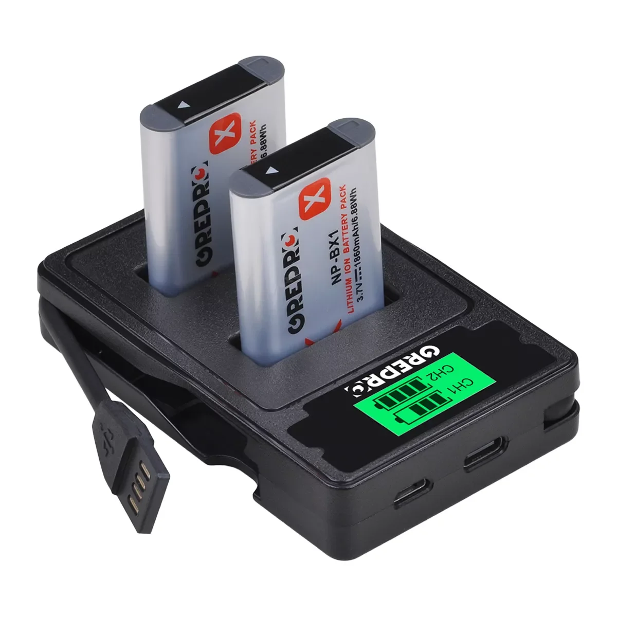 

1860mAh NP-BX1 NPBX1 Battery with NP BX1 Charger for Sony zv-1 DSC- RX100 M7 M6 AS300 HX400 HX60 WX350 AS300V HDR-AS300R