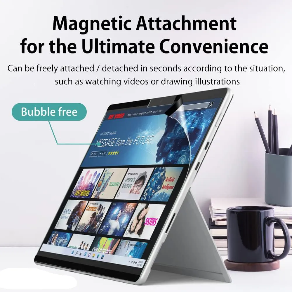 Съемная магнитная защитная пленка для экрана из бумаги Xiaomi Pad 7 Pro 11 2 дюйма. Запись