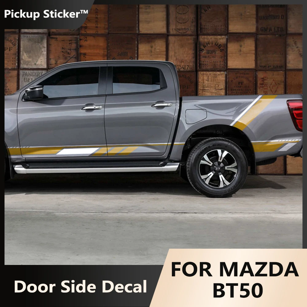 

Пикап дверь боковые полосы стикер s грузовик графика Декор наклейки виниловая пленка стикер крышка авто тюнинг Аксессуары для Mazda BT50