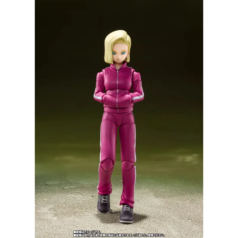 Фото В наличии Bandai SHF Dragon Ball Super Android 18 Universe Survival Saga Ver. Коллекционная подвижная фигурка в масштабе 1/12 №2