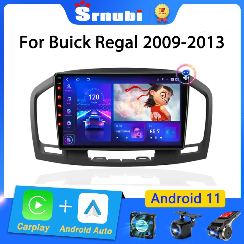 Srnubi Car Radio for Buick Regal Opel Insignia 2009 2010 201