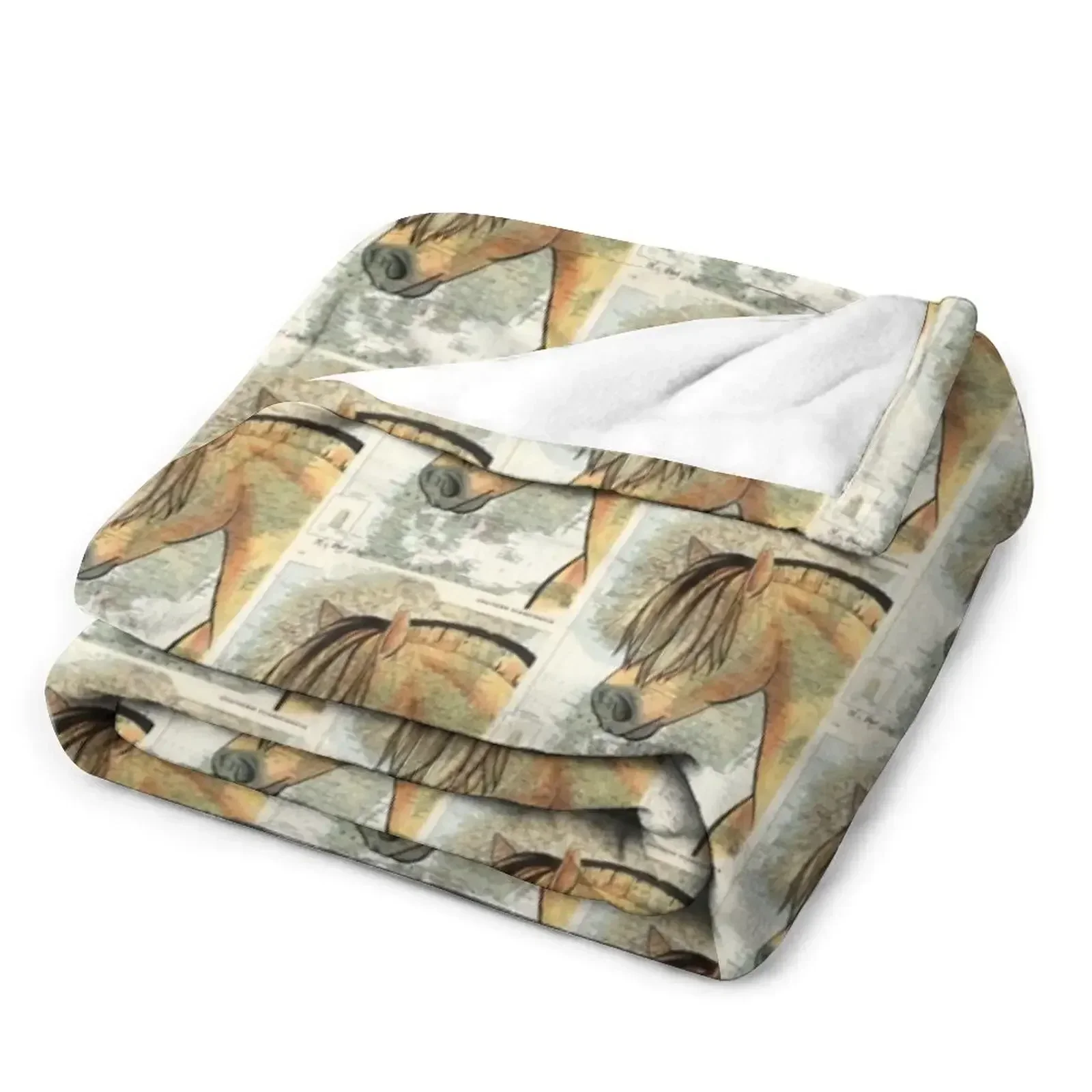 Одеяло Fjord Horse on Map рождественские подарки движущиеся одеяла и