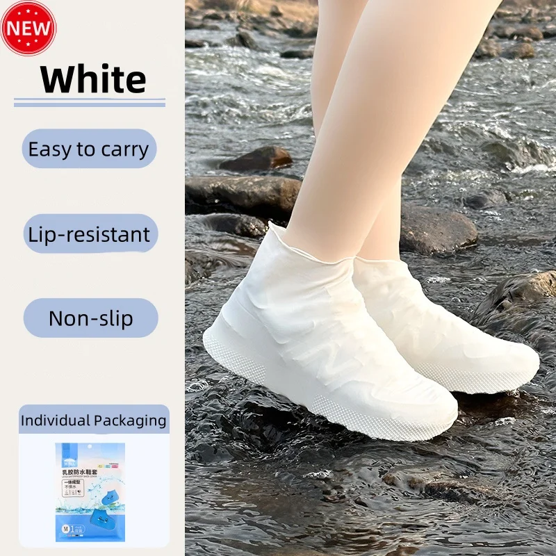 

Новый водонепроницаемый силиконовый чехол для дождевых сапог, многоразовый удлиненный резиновый чехол для обуви, нескользящая износостойкая непромокаемая обувь для уличного дождливого использования