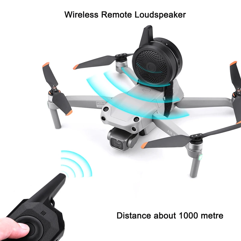 Универсальный беспроводной динамик для DJI Mavic 3/2/Mini3 Pro/Air2S, Мегафон 1000 м, дистанционный динамик, аксессуары для дрона