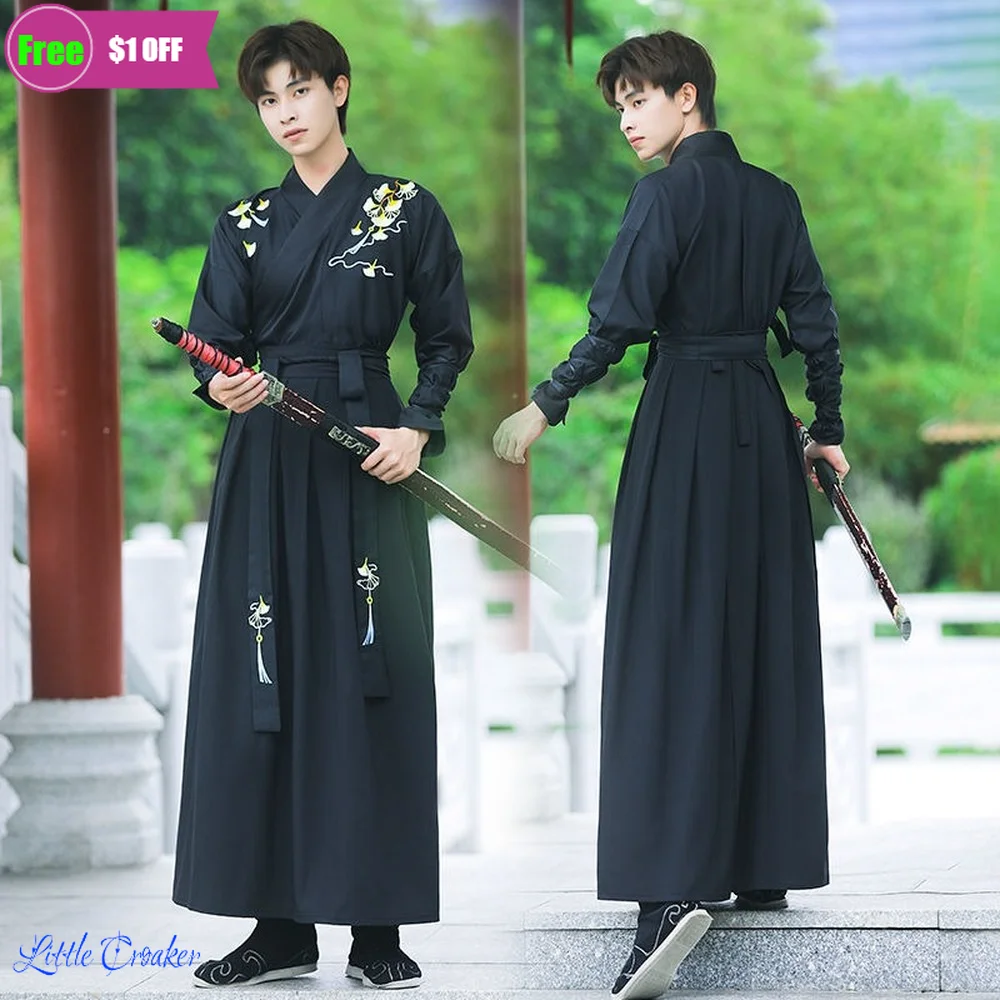 

Chinese Ancient Costume Plus Size Hanfu Male Antiquity Knight Scholar Cosplay Female Chinese Suit Man Oriental Clothes